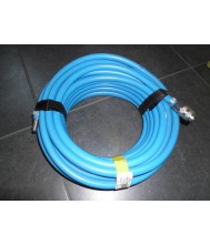 Luchtslang 20 meter compl met euro koppelingen blauw Slangen & haspels