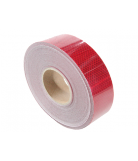 KSG Reflec. tape 50mm x 50mtr. rood E-keur Tape & isolatie