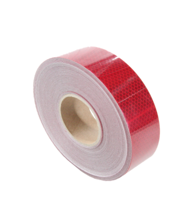 KSG Reflec. tape 50mm x 50mtr. rood E-keur Tape & isolatie