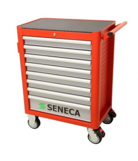 Seneca Gereedschapswagen rood 8 lades Gereedschapswagen