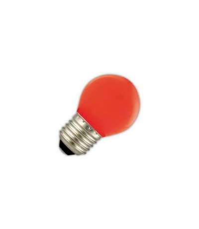 LED partylights kogel 1W E27 rood