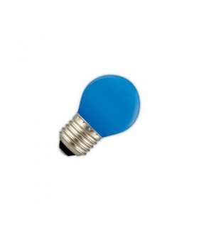 LED partylights kogel 1W E27 blauw Prikkabel