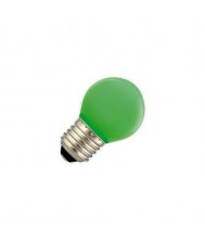 LED partylights kogel 1W E27 groen Prikkabel