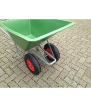 Kruiwagen Forza 160L HDPE Bak Gelakt onderstel 2-Wiel Kruiwagen