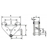 Torso Balkklem 2000 Kg 75 - 220mm