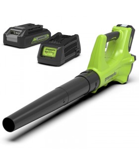 Greenworks 24 Volt Accu Bladblazer met 2.0 Ah accu en lader Bladblazer