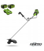 Greenworks 40 Volt Accu Trimmer en Bosmaaier met 2x2.0Ah accuen lader