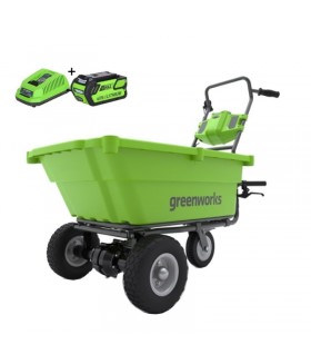 Greenworks Accu Kruiwagen 40V Met 4.0Ah Accu en lader Kruiwagen