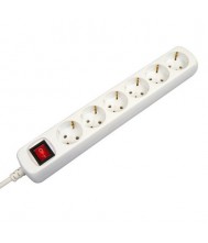 Tcd 6v + ra 5 meter 3x1.5mm wit + schakelaar wit vb extend Stekkerdozen