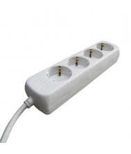 Tcd 4v + ra 3 meter 3x1.5mm² wit wit vb extend Stekkerdozen