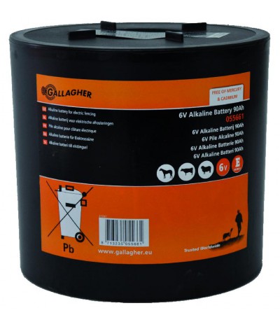 Gallager ronde batterij (6V, 90Ah)