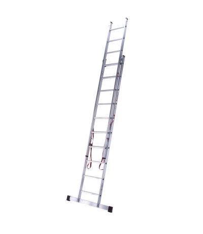 Euroline 2X14 2 delige ladder recht met balk