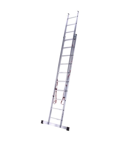 Euroline 2X10 2 delige ladder recht met balk Ladder 2 delig