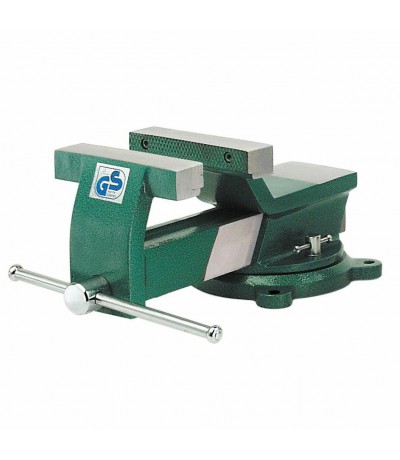 Bankschroef 125 mm Greenline draaibaar