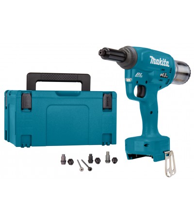 Makita 18v Blindklinknageltang 2,4t/m5mm DRV150ZJ zonder accu en lader Luchtgereedschap / Pneumatisch gereedschap