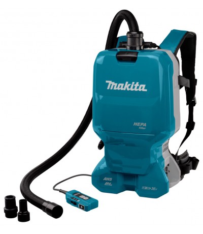 Makita 2x18v Rugstofzuiger DVC665ZU zonder accu en lader Stofzuiger