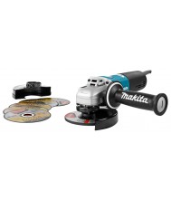 Makita 230V Haakse Slijper 125mm 1100W + extra kap en schijven Haakse slijper