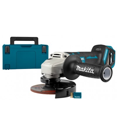 Makita 18v Haakse slijper 125mm DGA518ZJU zonder accu en lader Haakse slijper