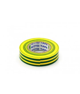 Nitto Tape Geel/Groen 10m 15mm Per rol Tape & isolatie