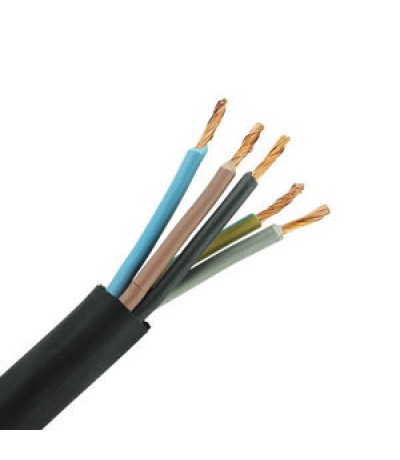 Neopreen kabel 5x2,5mm² Per meter