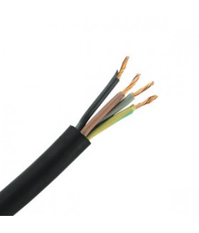 Neopreen kabel 4x1.5mm² Per meter Kabel