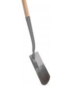 Spade m.hals blank, Glasfibersteel 76cm