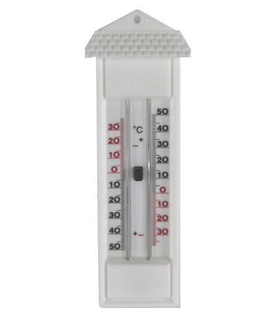 Buiten thermometer min/max, wit