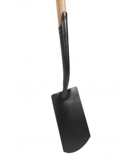 Spade met hals en lip antraciet steel 76cm, Talen Tools Tuingereedschap