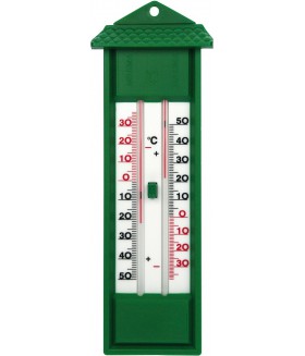 Thermometer min/max, groen kunststof Thermometers