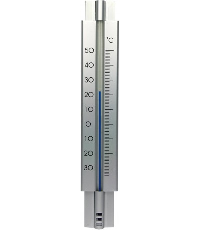 Thermometer 29cm metaal design