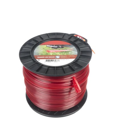 Maaidraad vierkant Ø3.3 mm 182 meter rood