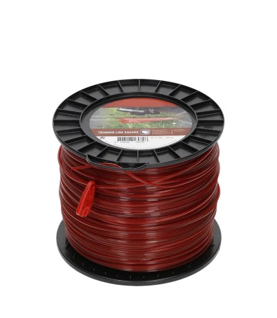 Maaidraad vierkant Ø2.4 mm 343 meter rood