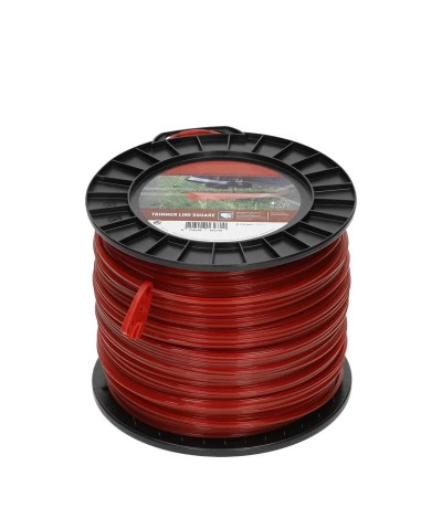 Maaidraad vierkant Ø3 mm 221 meter rood