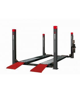 Cascos Vier koloms hefbrug 4000kg 4,8m uitlijn 3m doorrijbreedte Casco