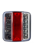 KSG LED Achterlicht 12v wit/rood/wit 11x11 Aanhanger verlichting LED