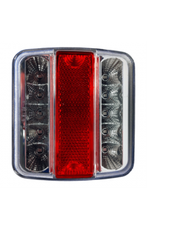 KSG LED Achterlicht 12v wit/rood/wit 11x11 Aanhanger verlichting LED