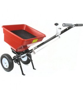 Strooier Duwmodel 50KG rood Strooiwagen