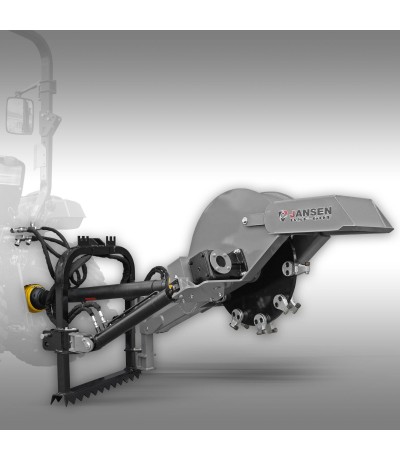 Jansen Stobbenfrees Jansen BSF-60T, boomstronkfrees, boomwortelfrees, Trekker werktuig