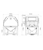 Zion Air Zandstraalkast 1200 liter