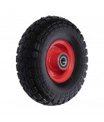 Los wiel 10'' massief rubber ijzeren velg voor steekwagen 68mm