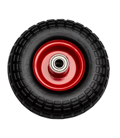 Los wiel 10'' massief rubber ijzeren velg voor steekwagen