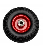 Los wiel 10'' massief rubber ijzeren velg voor steekwagen 68mm Los wiel 10'' massief rubber ijzeren velg voor steekwagen 68mm