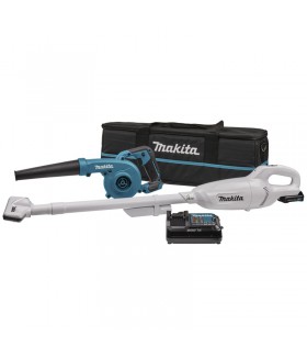 Makita 12 V max combiset stofzuigen en blazen CLX245SAX1 Stofzuiger