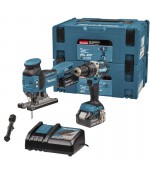 Makita 18 V combiset voor boor- en schroefwerk en zagen DLX2355TJ