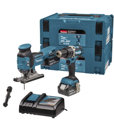 Makita 18 V combiset voor boor- en schroefwerk en zagen DLX2355TJ