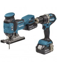 Makita 18 V combiset voor boor- en schroefwerk en zagen DLX2355TJ Overig Accu gereedschap