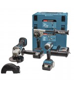 Makita 18 V combiset boren, (slag)schroeven en slijpen DLX3155TJ