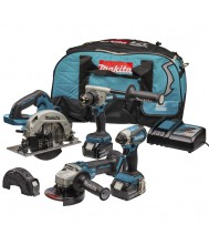 Makita 18 V combiset slagboormachine, slijper en cirkelzaag DLX4156TX1 Overig Accu gereedschap