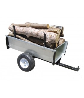 Turfmaster Aanhangwagen met kiepbak gegalvaniseerd staal voor hout Accessoires & Onderhoud
