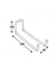 Gereedschaphaak M:120x250x90 Opbergen 